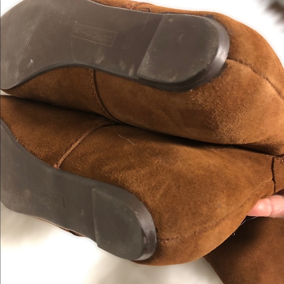 Steven by Steve Madden Hidden Heel Tan Brown Tall Knee High Boots - Picture 8 of 13